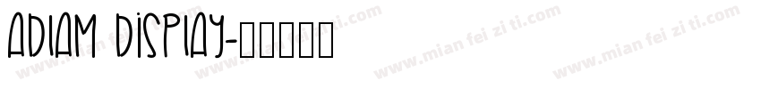 ADLaM Display字体转换